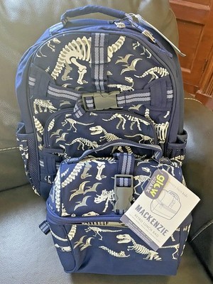 Disney School boy Pottery barn Dinosaur BACKPACK travel + Lunch Box Jurassic .