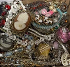 Vintage & Modern Some Signed Costume Jewelry Lot Full Small Priority Box # 23
