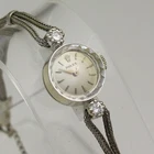 Rolex 14K White Gold & Diamond Caliber 1401 Manual Ladies 1960's Cocktail Watch