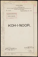 Photo:L. C. Hardtmuth Koh-I-Noor brand Certain Named Stationery Articles