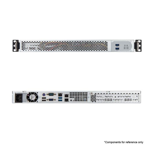 IN-WIN IW-RF100S-S265 1U Short Depth Mini-ITX Rackmount Server Chassis , 265W - Picture 3 of 4