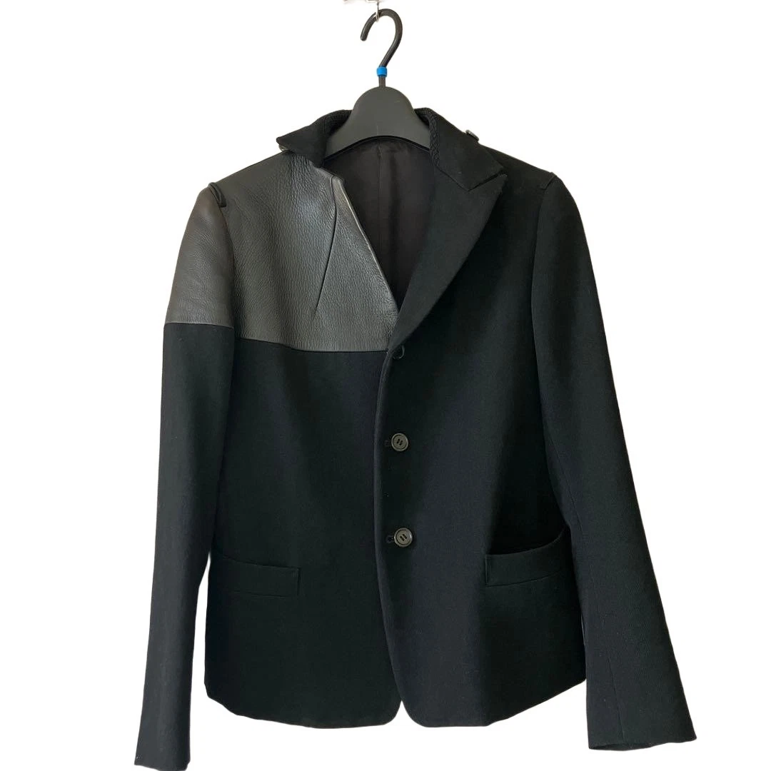 ジャケット・アウター yohji yamamoto foodie coat 05AW Yohji Yamamoto Coats, Jackets & Vests Leather Outer Shell for