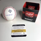 Juan Soto Signed Baseball Rawlings World Series Logo Pro Cert PC COA PC484258