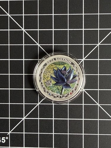Magic: The Gathering Black Lotus Beta Edition 1 oz Silver Round - COA