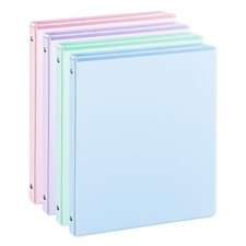 0.5'' 3-Ring-Binder with Pockets, 100 Sheets Capacity, 1/2 inch Binders fits ...
