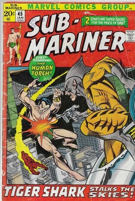 Sub-Mariner No.45 / 1972 The Human Torch / Gerry Conway & Marie Severin