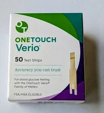 50. ct One Touch  Verio Test Strips Exp:  1/31/2027  SEALED