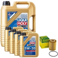 MotoröL Set 5W-30 Liqui Moly 9 Liter + ÖLfilter FüR Mercedes E-Klasse CLS W211