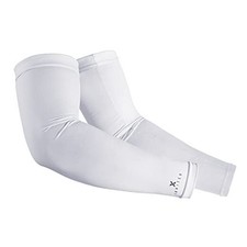 UV Sun Sleeves - Cover Up Men  Women - Compression, Cooling Arm Small White
