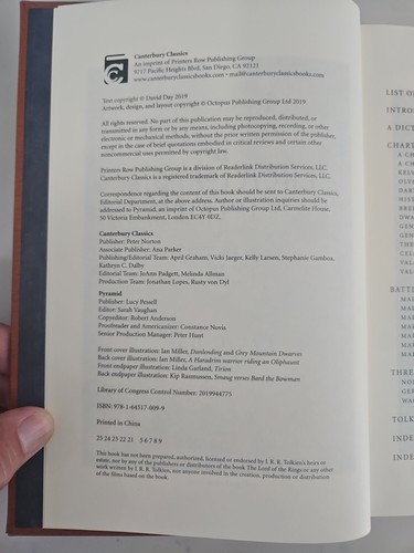 Eine Enzyklopädie der Tolkien Canterbury Klassiker ledergebundenes Buch - Bild 3 von 6