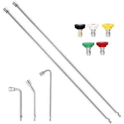 #ad 120quot; Pressure Washer Extension Wand Power Washer Extension Pole with 5 Nozzle $57.20