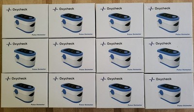 (12) Fingertip Pulse Oximeter Blood Oxygen & Heart Rate Monitors 