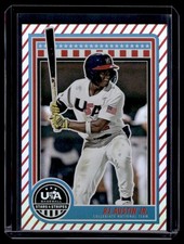 2025 Panini USA Baseballl Stars & Stripes Stripes Var. RJ Austin Jr. Team USA
