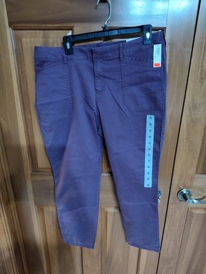 Old Navy Pixie Women's Purple Ankle Length Pants Size 16 New With Tags