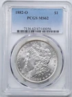 1882-O $1 Morgan Silver Dollar MS62 PCGS 47440056