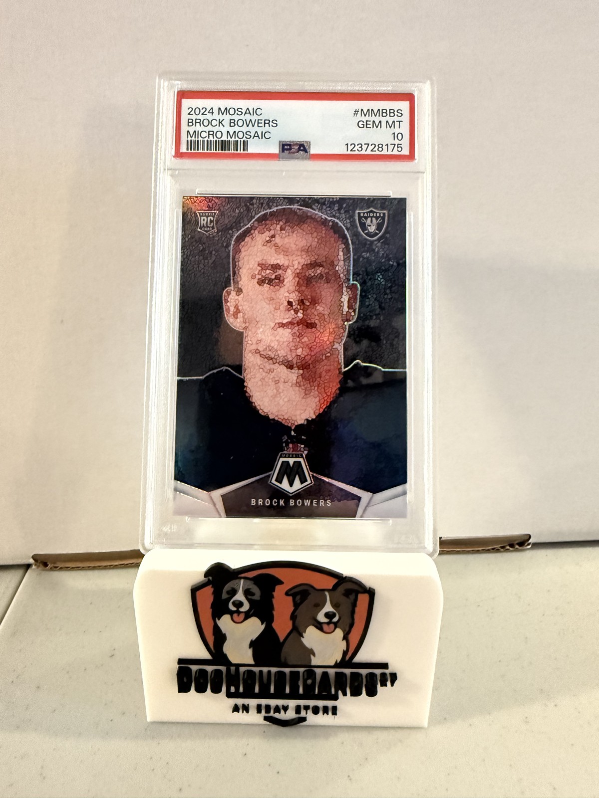 2024 Panini Mosaic - Micro Mosaic Brock Bowers #MM-BBS (RC) PSA GM MT 10