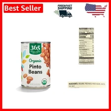 15.5 oz USDA Certified Organic Pinto Beans - Versatile, Healthy Ingredient