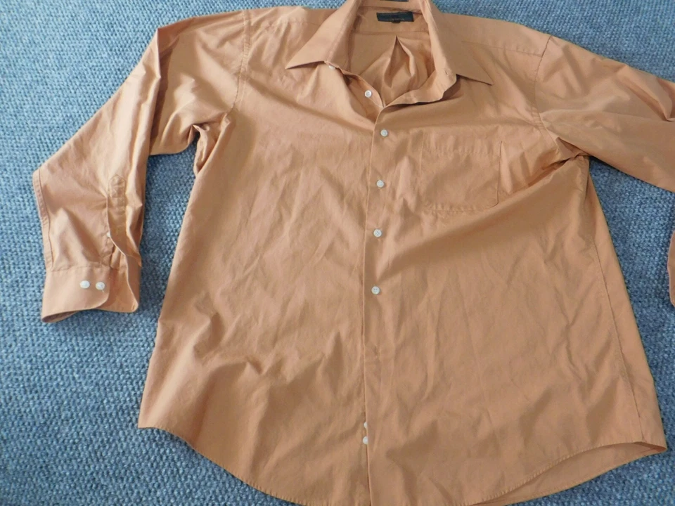 Colores Alexander Julian Camisa Para Hombre Grande Melocotón Clásica Abotonada Informal Foto 3 de 4
