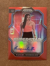 RAQUEL RODRIGUEZ 2023 PANINI PRIZM WWE SUPERSTAR SIGNATURES AUTO RED #'d! 87/99