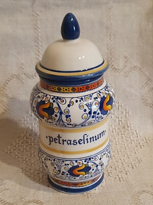 Art Collection Porcellane Tognana Gewürz-Dose Apotheke Petersilie PETRASELINUM