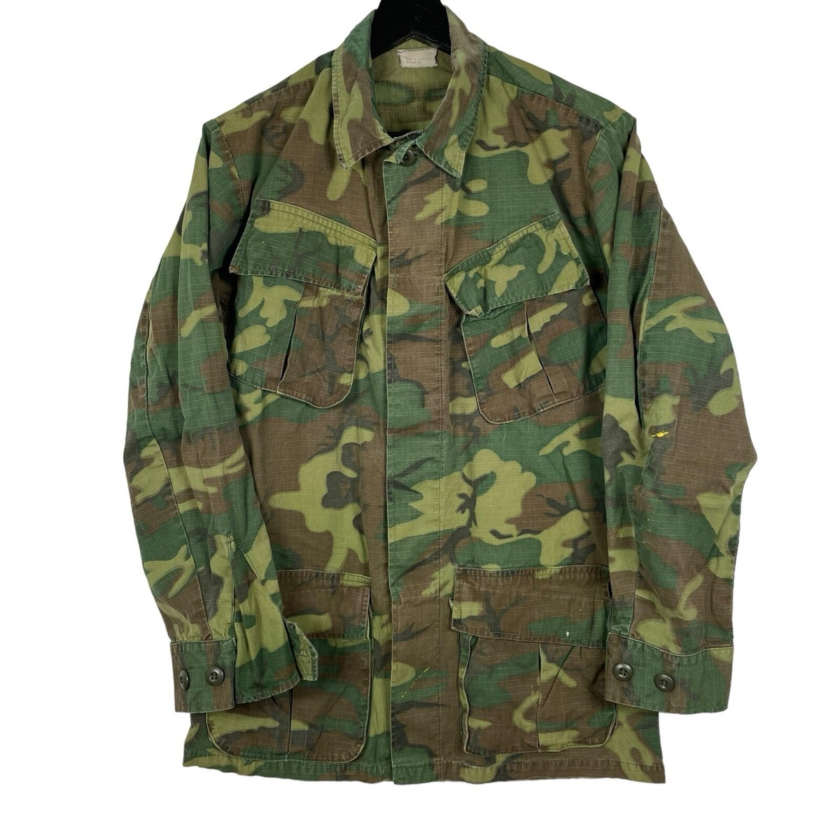 Vintage 60s US Army Tropical Combat Jacket Mens M (20x29) ERDL 