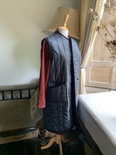 Lavenham Women Black Longline Thornham Extra Lined Gilet Size 12
