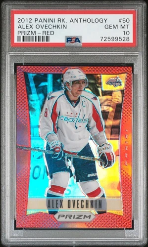 2012-13 Panini Rookie Anthology Alexander Ovechkin RED RAINBOW PRIZM /50 PSA 10