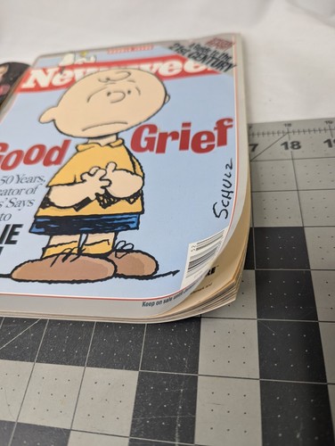 Newsweek People Magazine Charles Schulz Charlie Brown Lot 2000 - Imagen 5 de 7