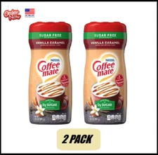 2PK Nestle Coffee mate Vanilla Caramel Sugar Free Powder Coffee Creamer, 10.2 oz