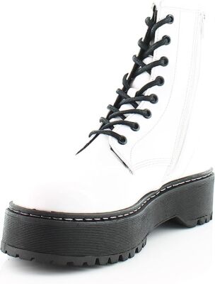Steve Madden Women's BETTYY Combat Boots - Chunky Sole Punk Goth Boots