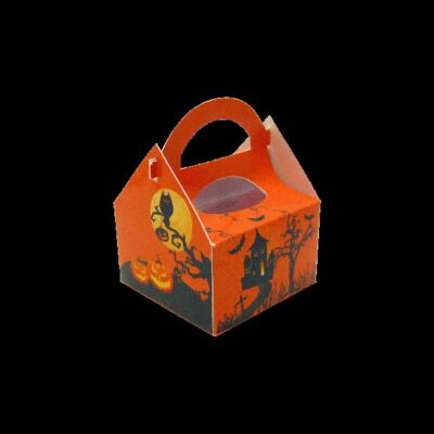 Dollhouse Halloween Bakery Cake Donuts or Cookies Box Kit with Window Miniature