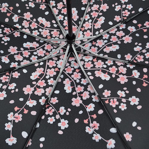 Más de 50 paraguas florales 3 plegables anti-UV protección solar contra la lluvia solar a prueba de viento - Imagen 12 de 29