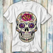 Sugar Skull Calavera Art Mandala T Shirt Meme Gift Top Tee Unisex 883