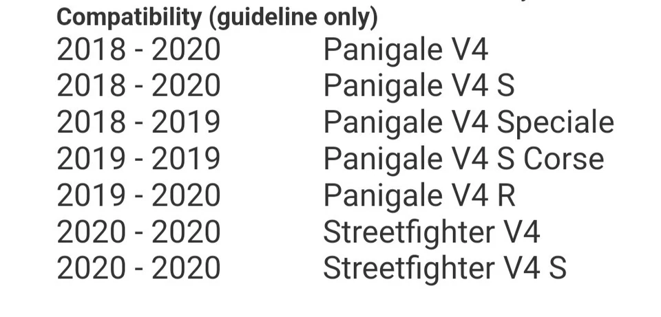 DUCATI PANIGALE V4 Streetfighter Rubber Anti slip Tank Pads - Image 3 of 4