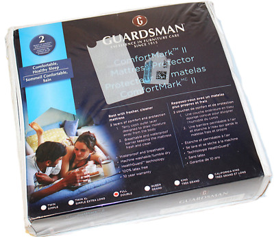 Guardsman Mattress Protector Terry Cloth FULL Double Waterproof 100% Latex Free