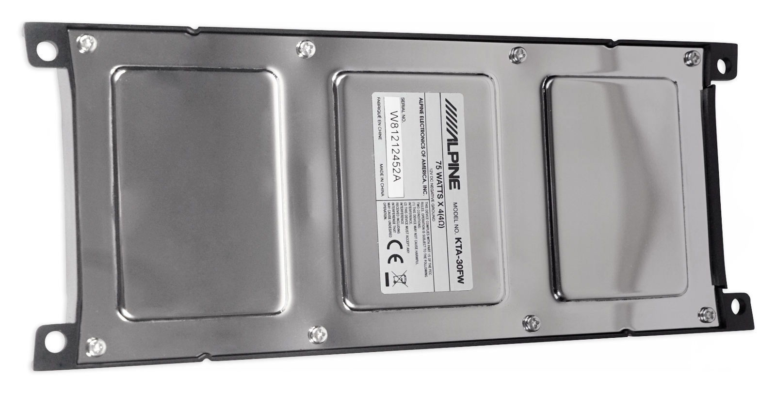 ALPINE KTA-30FW 600 Watt 4-Channel Amplifier AmpPolk Audio 654x6 Speakers