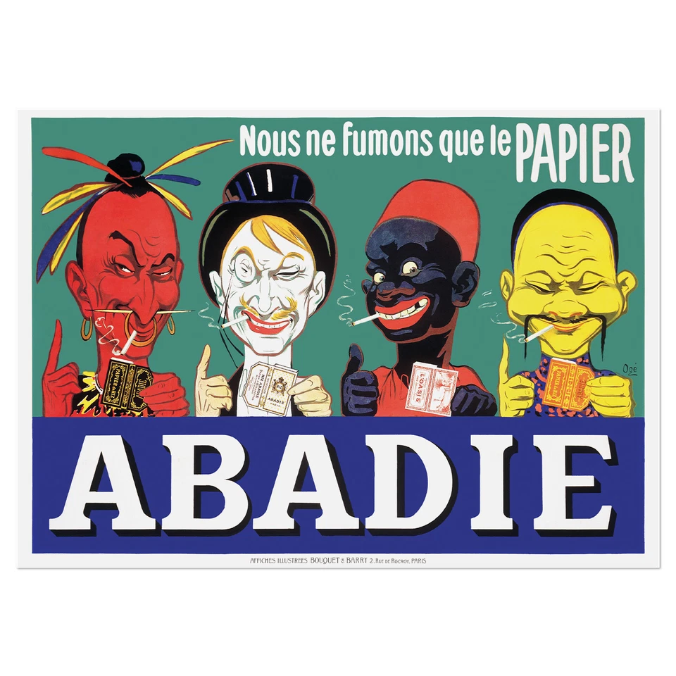 Poster Abadie, 1904 | 33x24" Big size A1 | Old cigarette ad, Bar store decor - Image 4 of 4