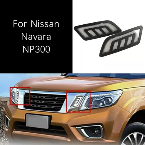 for Nissan Navara NP300 15-18 LED Daytime Running Light DRL Grille Turn Lamp - Picture 12 of 12