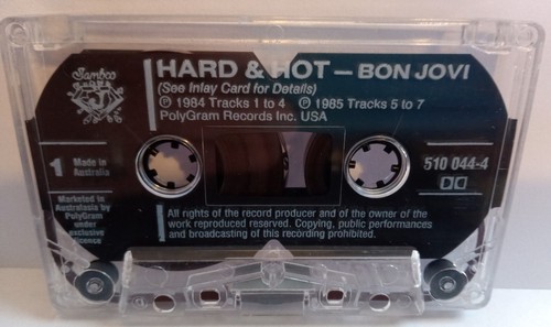 BON JOVI - VERY RARE AUSTRALASIA CASSETTE TAPE - HARD & HOT (BEST OF/HITS) - Picture 5 of 9