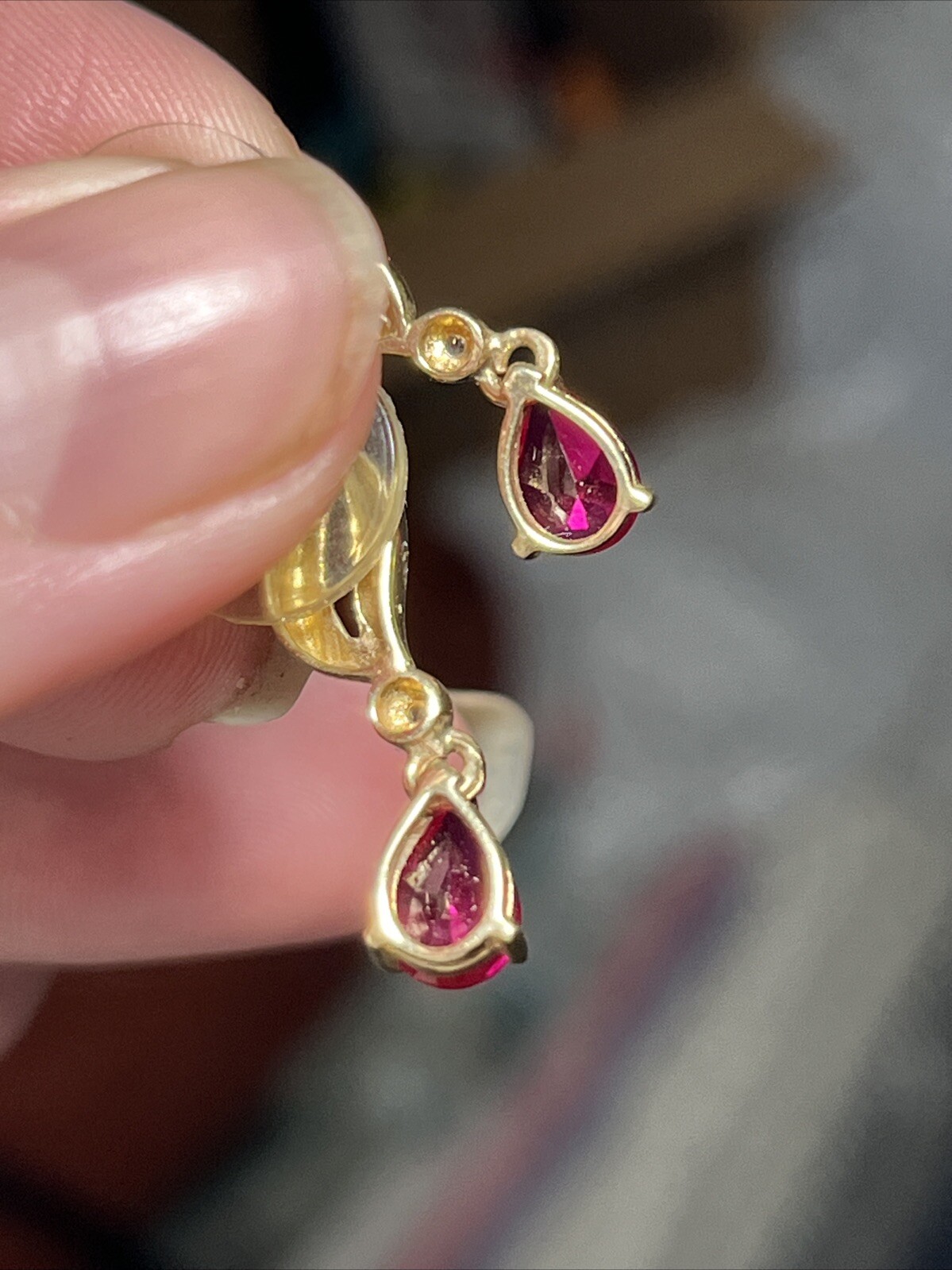 Diamond And Ruby Earrings (authentic) - image 5