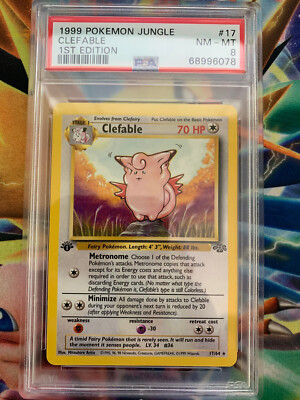 英語版初期　ポケモンカード　Clefable holo Clefable 1st Edition Jungle Holo 1/64 Pokemon Card | eBay