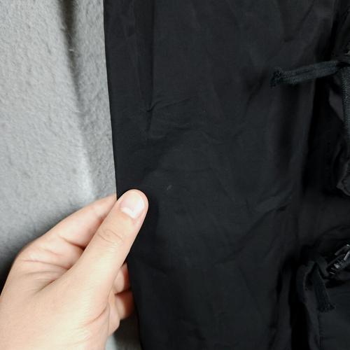 Who Is Jacov Cargo Pants Mens XL Black Six Pocket Gorpcore Streetwear 34" Inseam - Picture 7 of 15