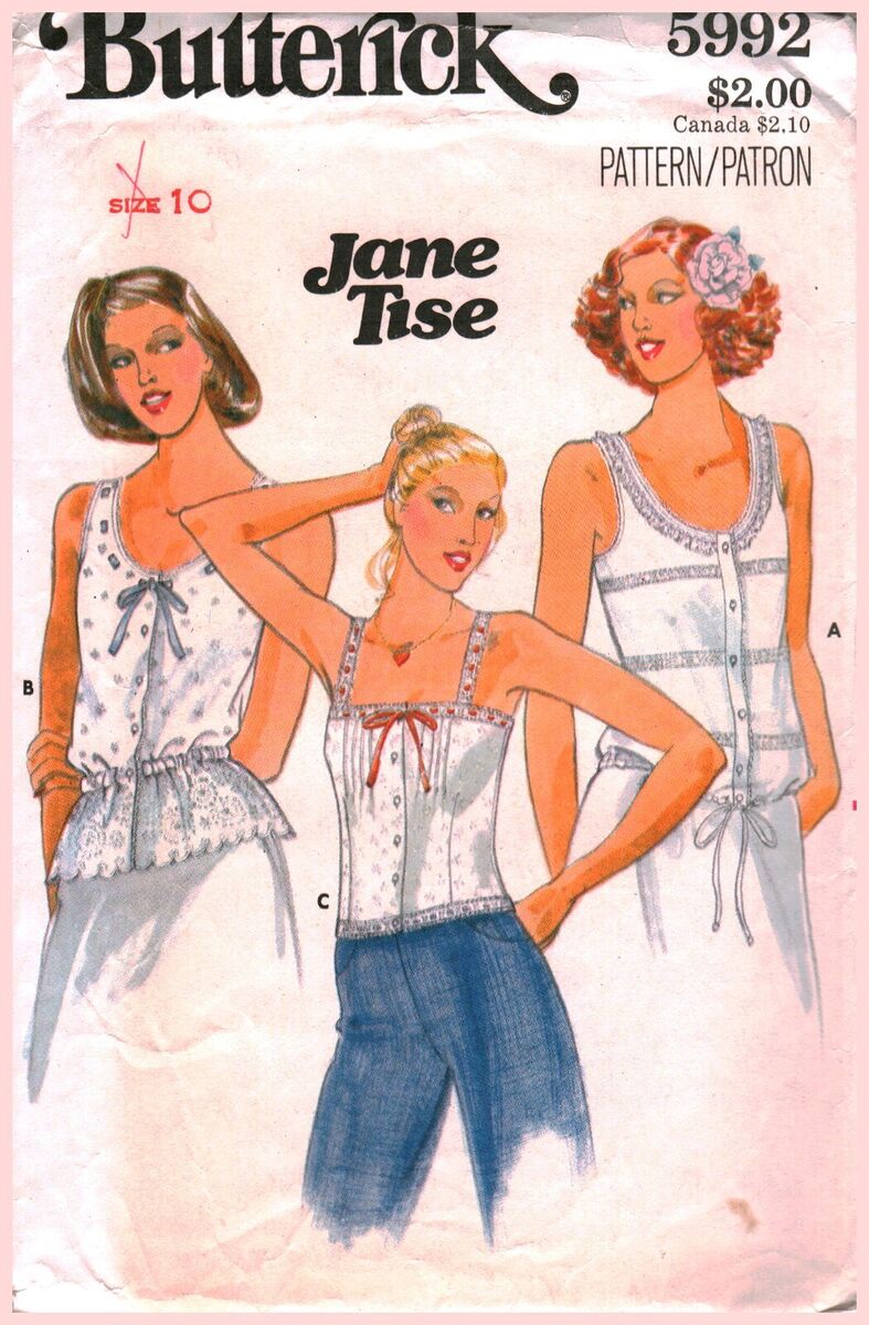 5992 Vintage Butterick SEWING Pattern Misses 1970s Jane Tise 5992 Vintage Butterick SEWING Pattern Misses 1970s Jane Tise