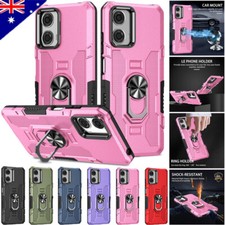 For Motorola G50 G34 G24 G04 G22 E14 E32 Armor Case Shockproof Ring Stand Cover