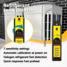 Gas Leakage Tester Car Air Conditioner AC Freon Halogen Gas Leak Detector 