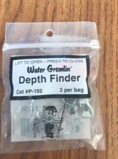 Water Gremlin Depth Finder Cat #P -192 2 Per Bag-Brand New-Ships N 24h