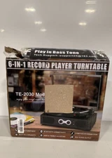 6-in-1 Record Player Turntable TE-2030 Model