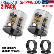 2PCS 2-Pin Variable Car LED Turn Signal Light Flasher Blinker Relay EF32 20 Amps