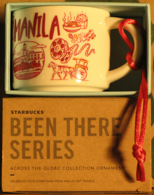 Starbucks Been There Demi Ornament Mug Manila Philippines, 2 oz neu, SKU, OVP