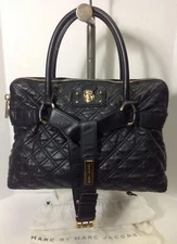 Marc Jacobs Quilted Black Leather Handbag